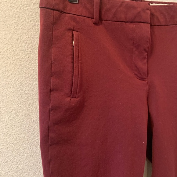 J. Crew Teddie Pants in Maroon - Size 6 - Picture 13 of 13